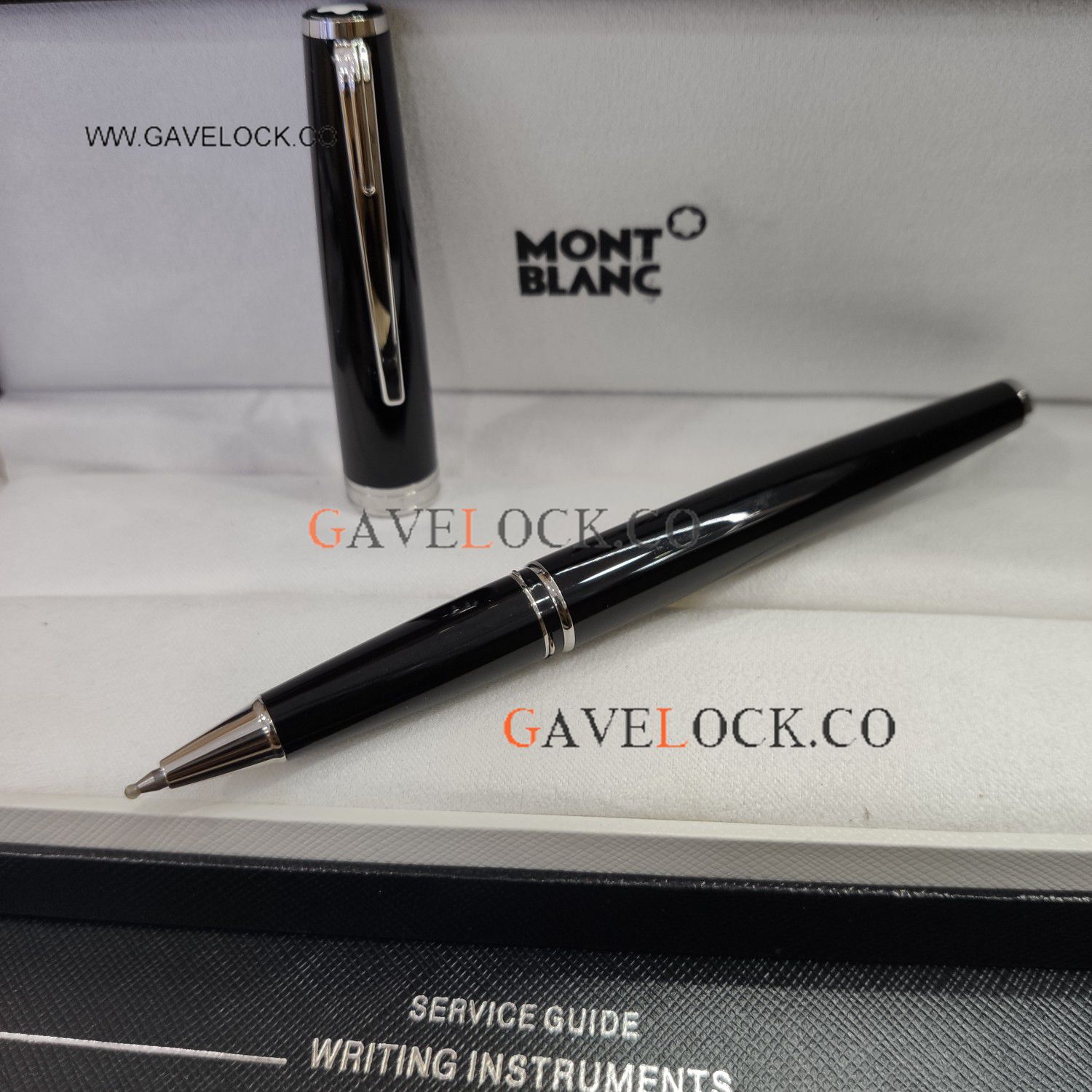 AAA Copy Montblanc PIX Black-Silver Rollerball Pen